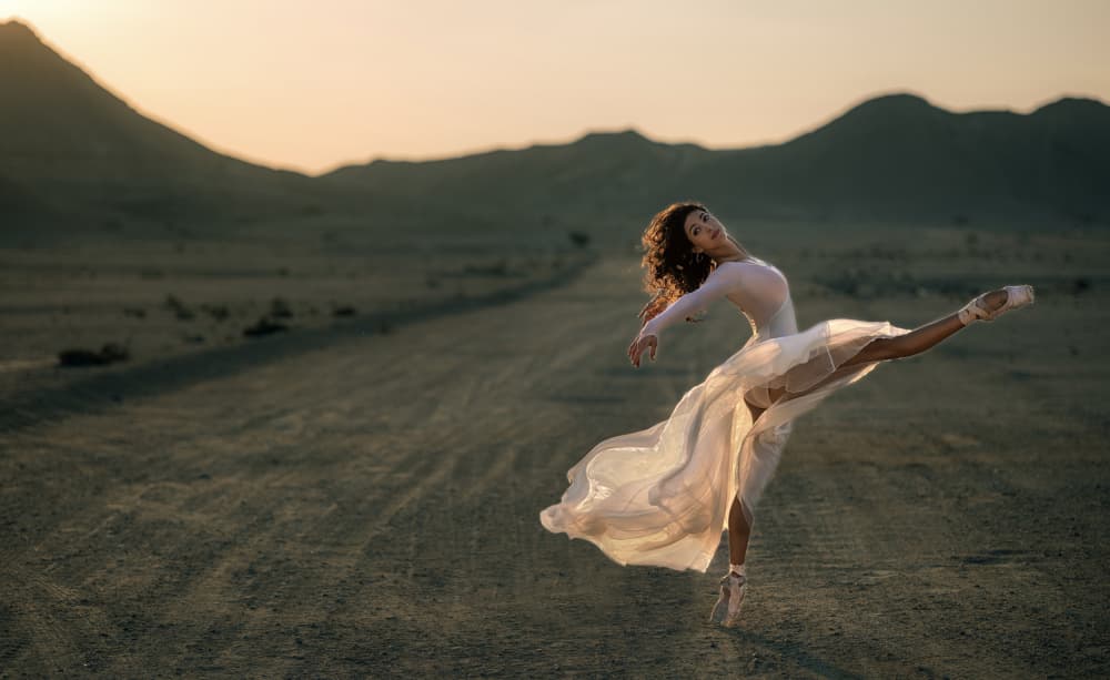 Desert Ballerina Grace by Waldemar Szmidt — canvas wall art