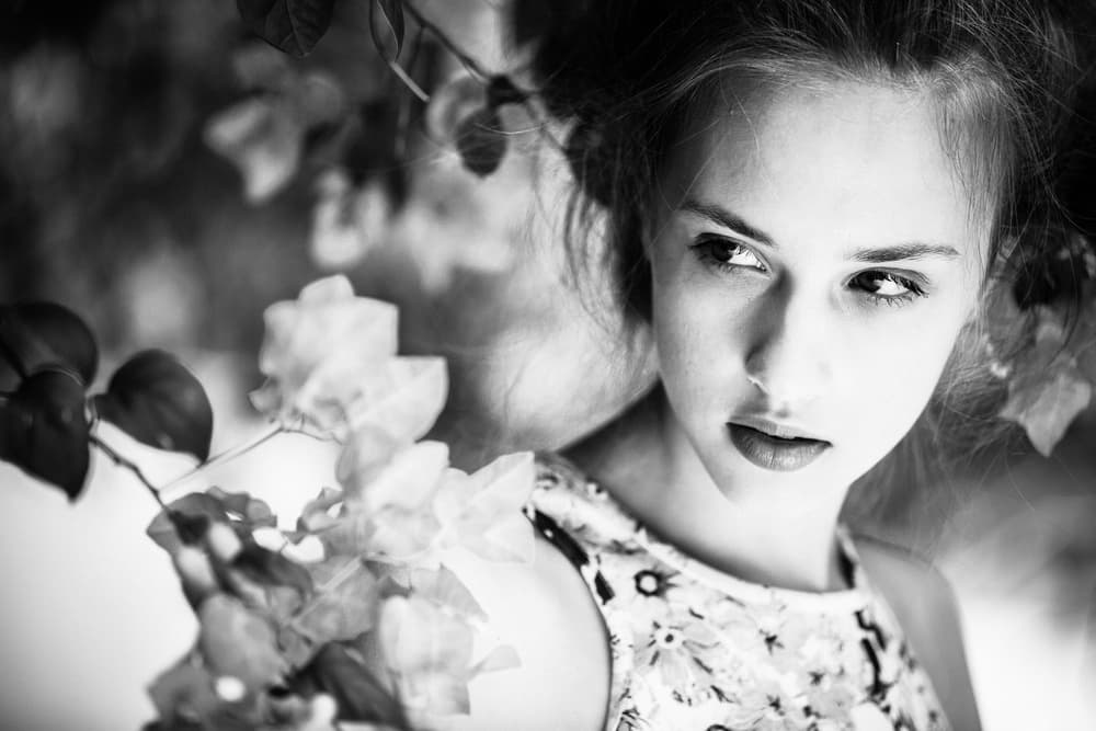 Thoughtful Woman Soft Focus by TORU MATSUNAGA — canvas wall art