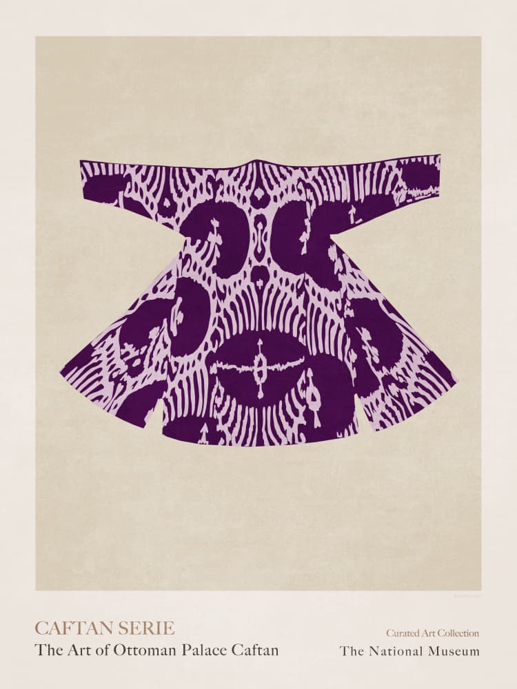Purple Caftan Elegance by Emel Tunaboylu — canvas wall art