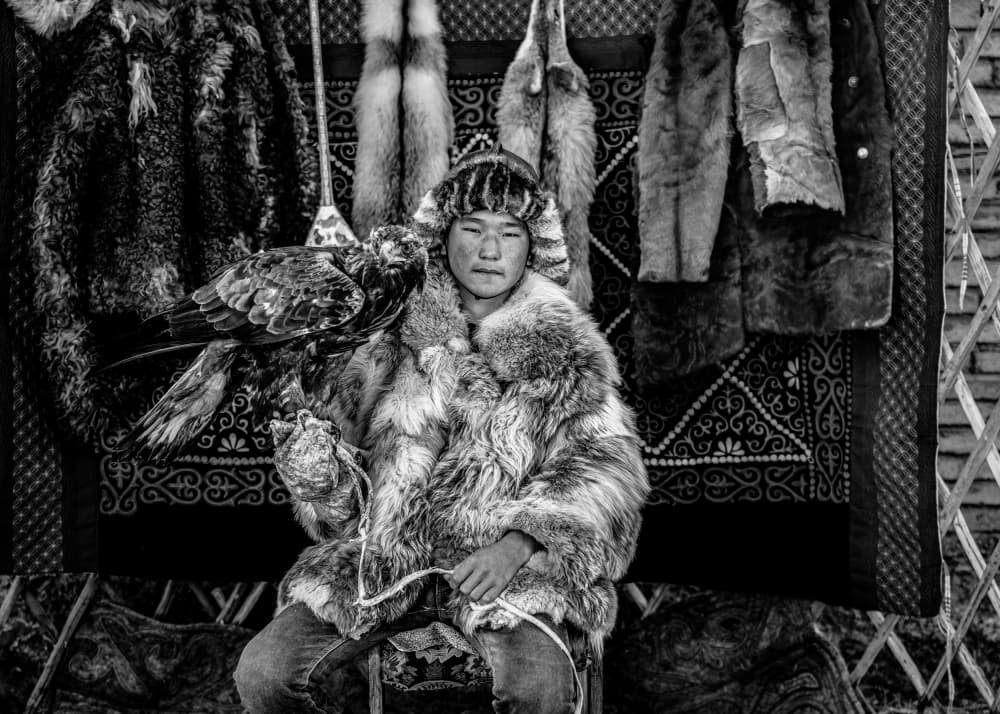 Mongolian Eagle Hunter by ADIREK M — canvas wall art