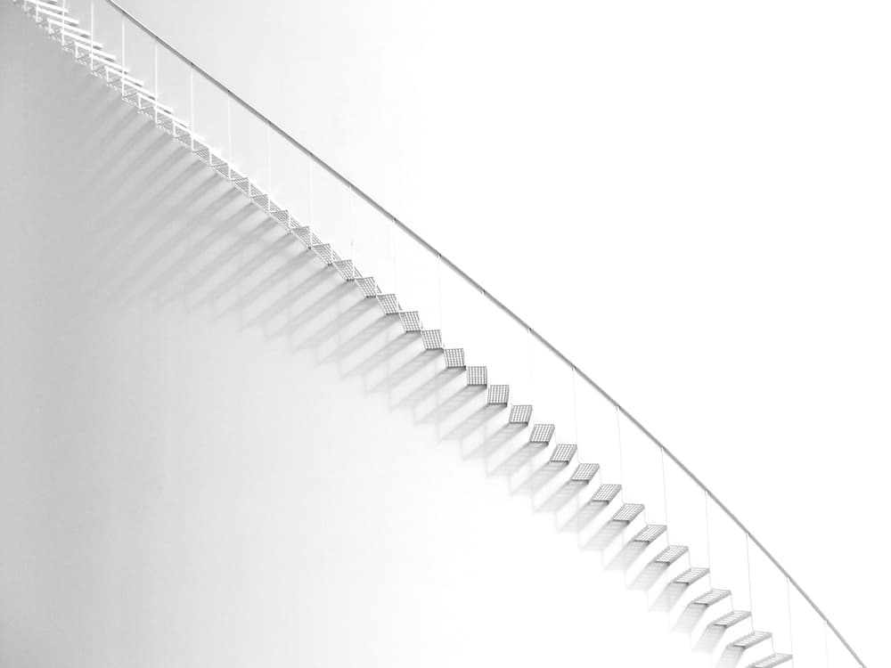 Modern Staircase Shadows by Jeffrey Hummel — canvas wall art