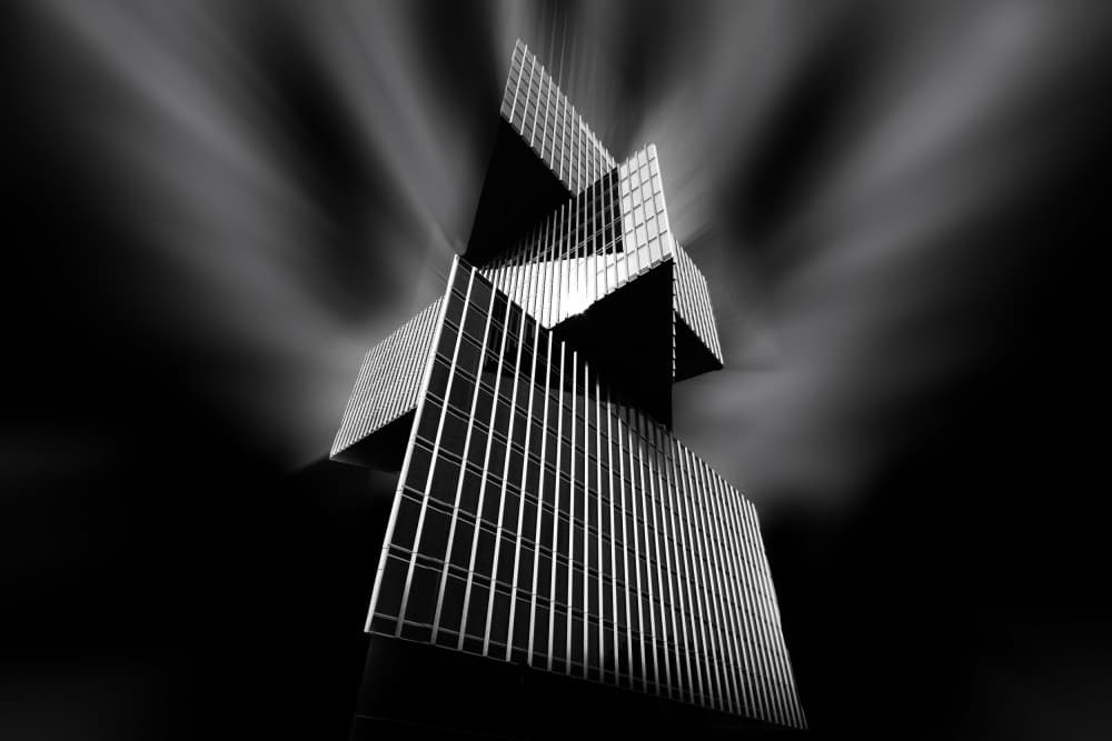 Futuristic City Architecture by Henk Langerak — canvas wall art