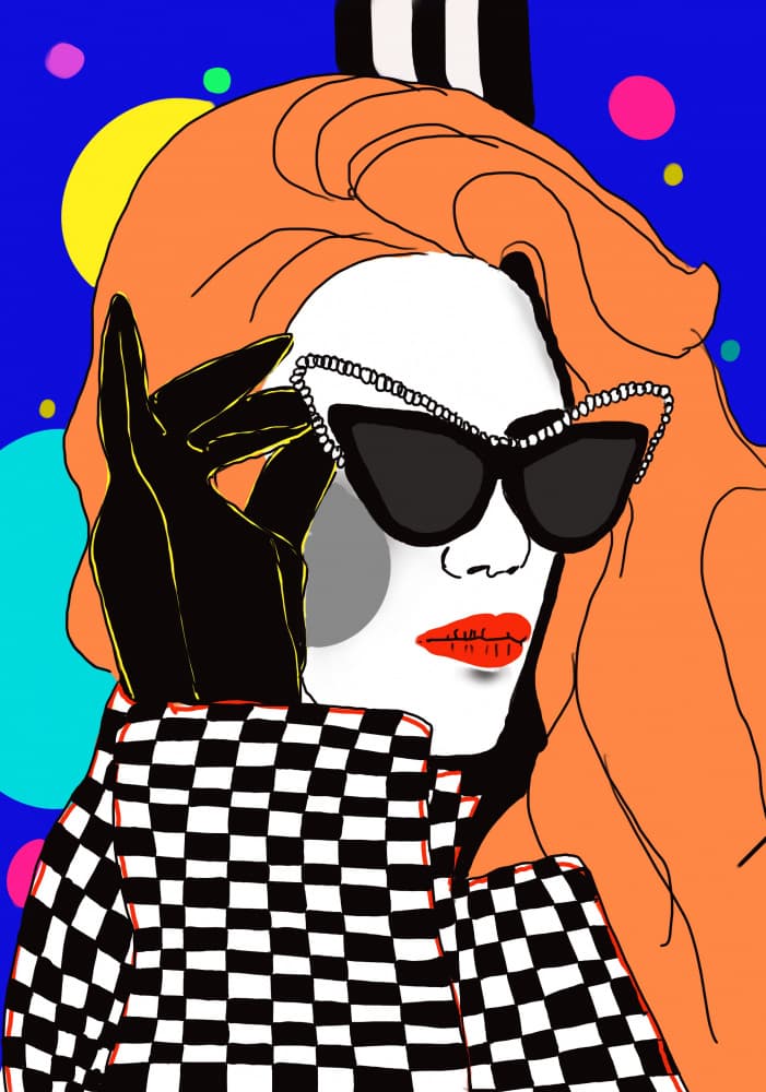Retro Glamour Woman by Ana Sneeringer — canvas wall art