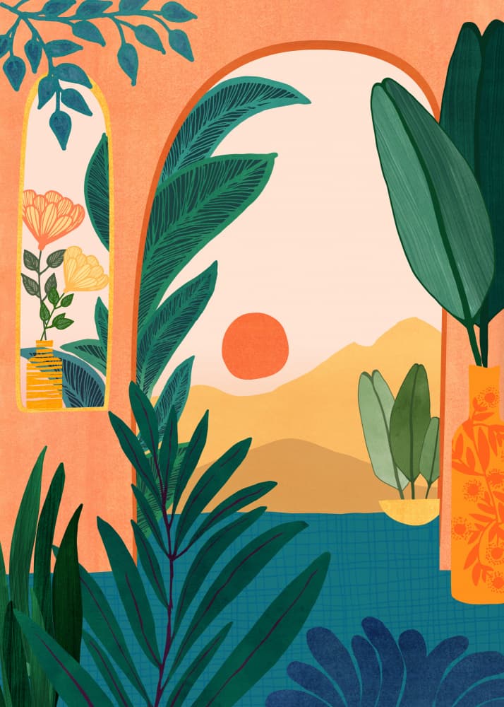 Desert Oasis by Kristian Gallagher — canvas wall art