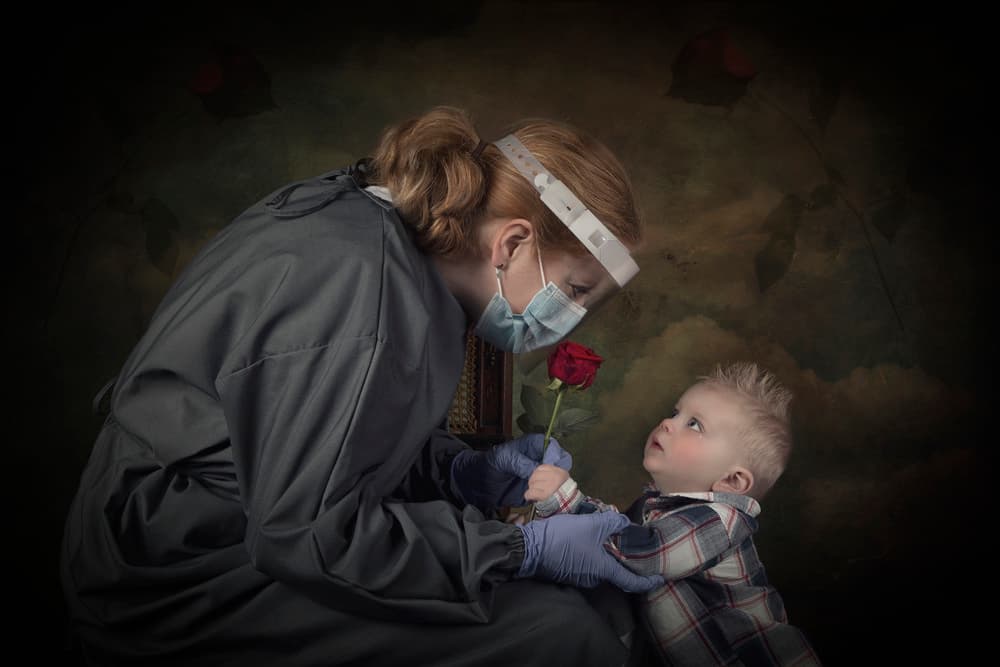 Tender Healthcare Rose by Carola Kayen-Mouthaan — canvas wall art
