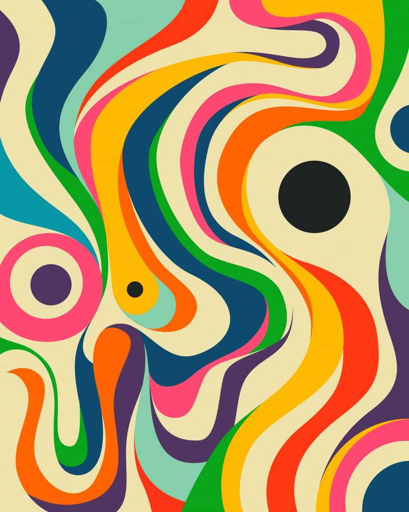 Vibrant Swirling Abstract