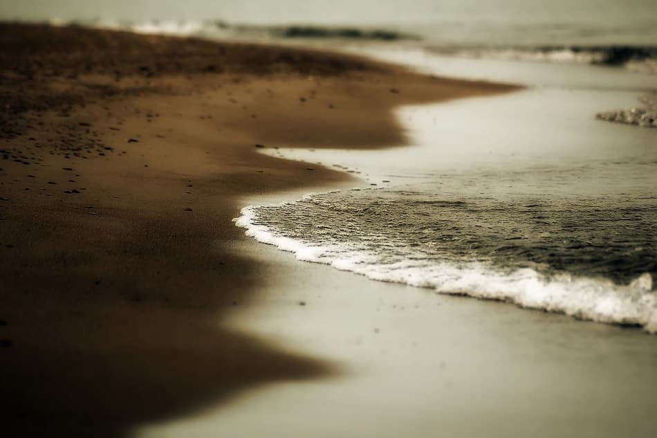 Muted Beach Waves by Alain Turgeon — canvas wall art