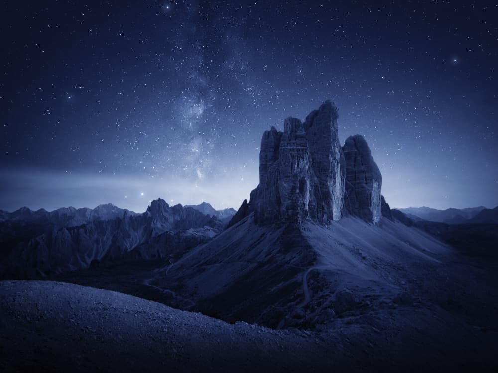 Milky Way Mountains by David Ilkovic EP AFIAP — canvas wall art