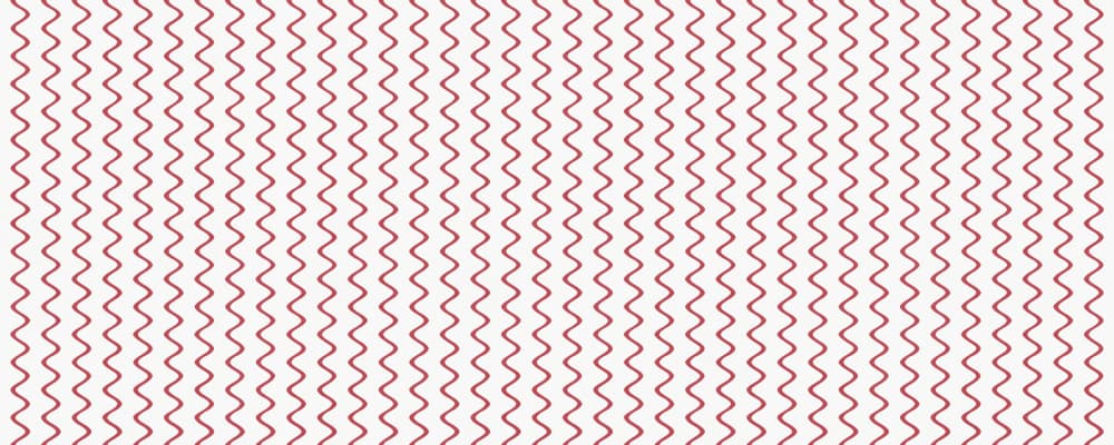 Red Wavy Line Pattern by Vitor Costa — canvas wall art