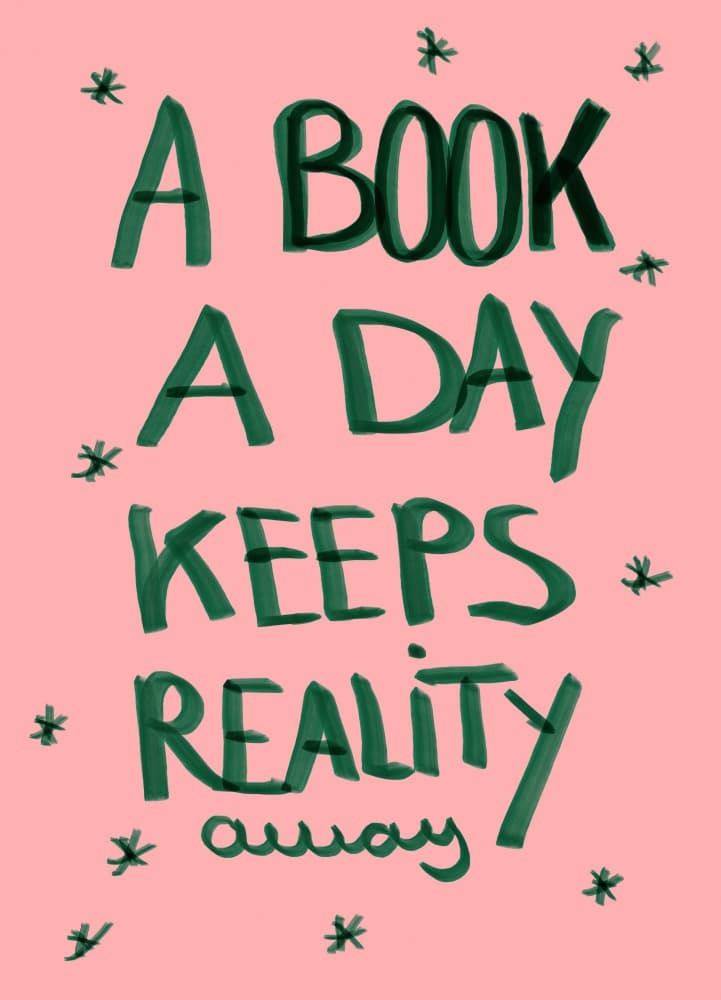 Book A Day Quote by Ute Arnold — canvas wall art