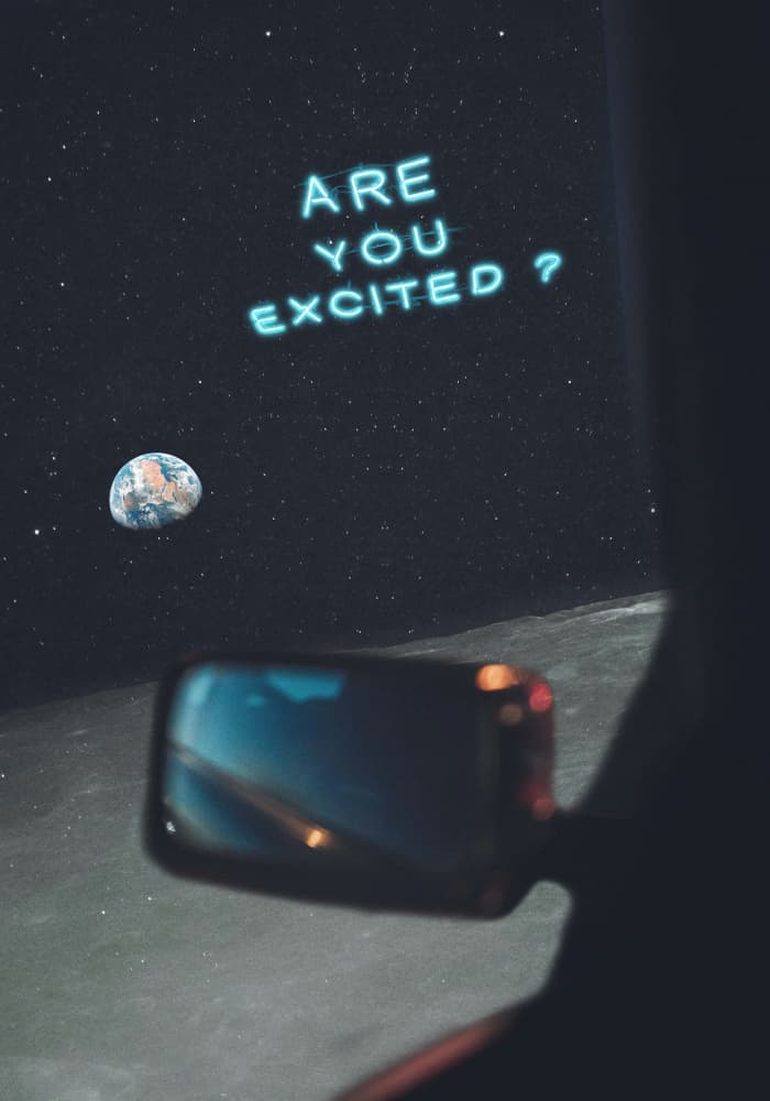 Cosmic Rearview Mirror by Daniel Donocik — canvas wall art