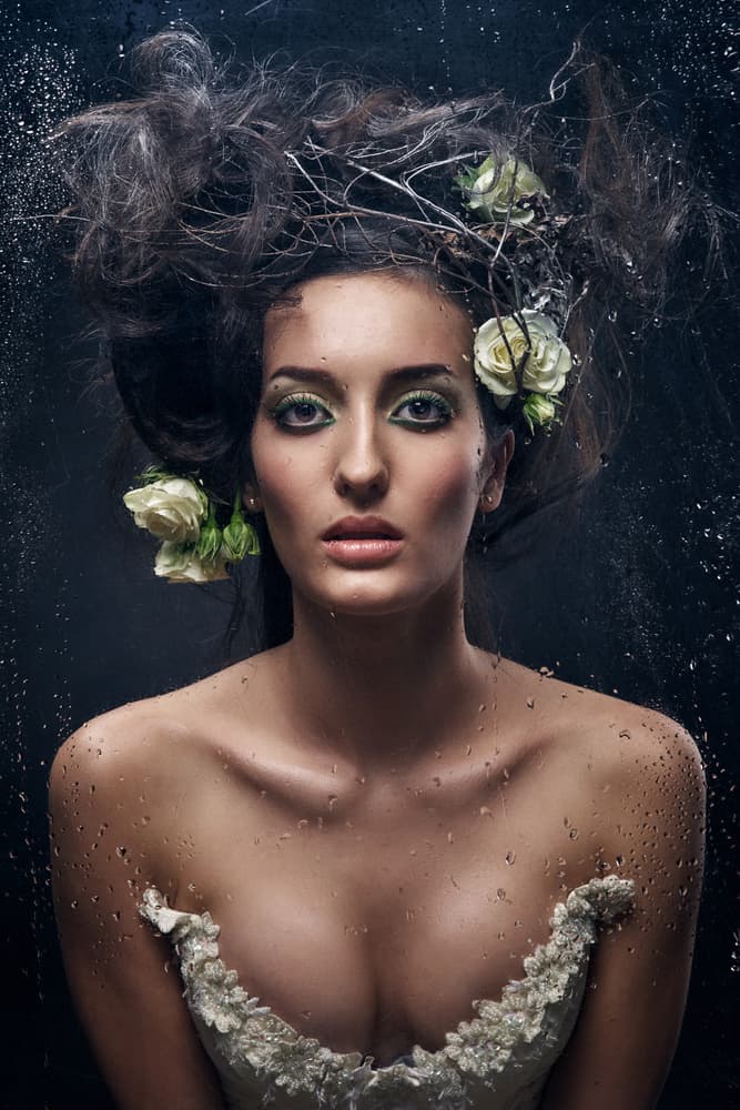 Rain Kissed Floral Beauty by Photographer — canvas wall art