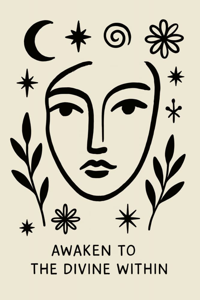 Awakentothedivinewithin by Treechild — canvas wall art