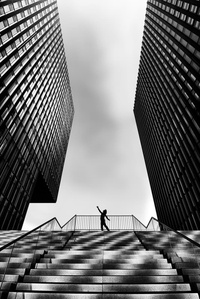 Modern City Ascent by Eric Mattheyses — canvas wall art