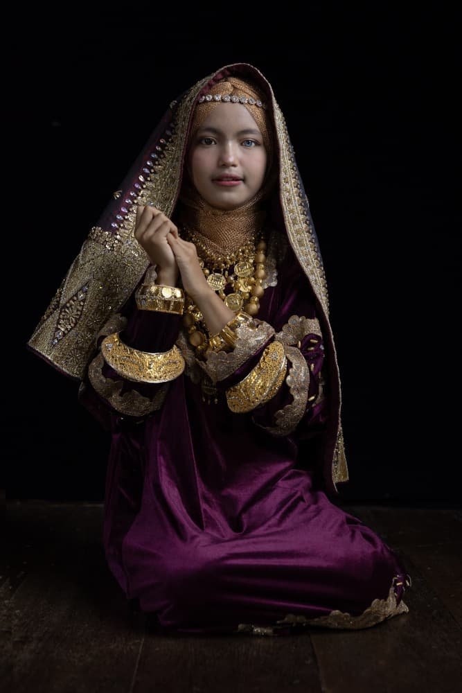Opulent Cultural Portrait by Sita Gramich — canvas wall art