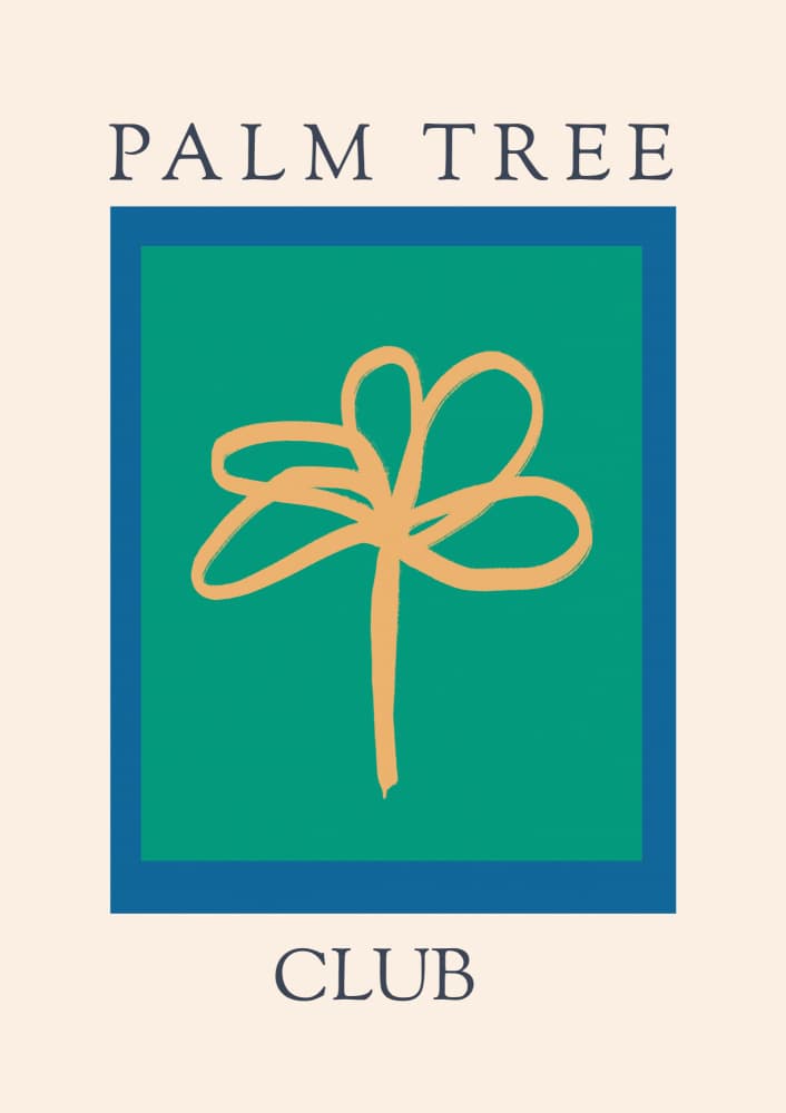 Palmtreeclub by Treechild — canvas wall art