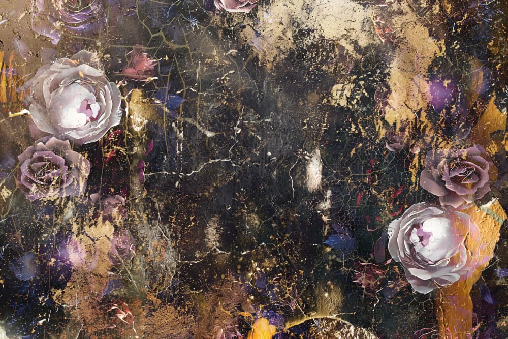 Flower Floral Art Illustration Wallart 063 by Rafal Kulik — canvas wall art