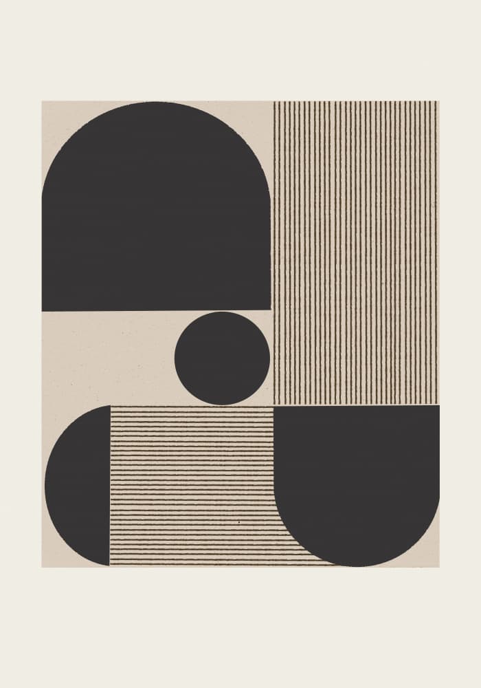 Abstract Geometric Shapes by THE MIUUS STUDIO — canvas wall art
