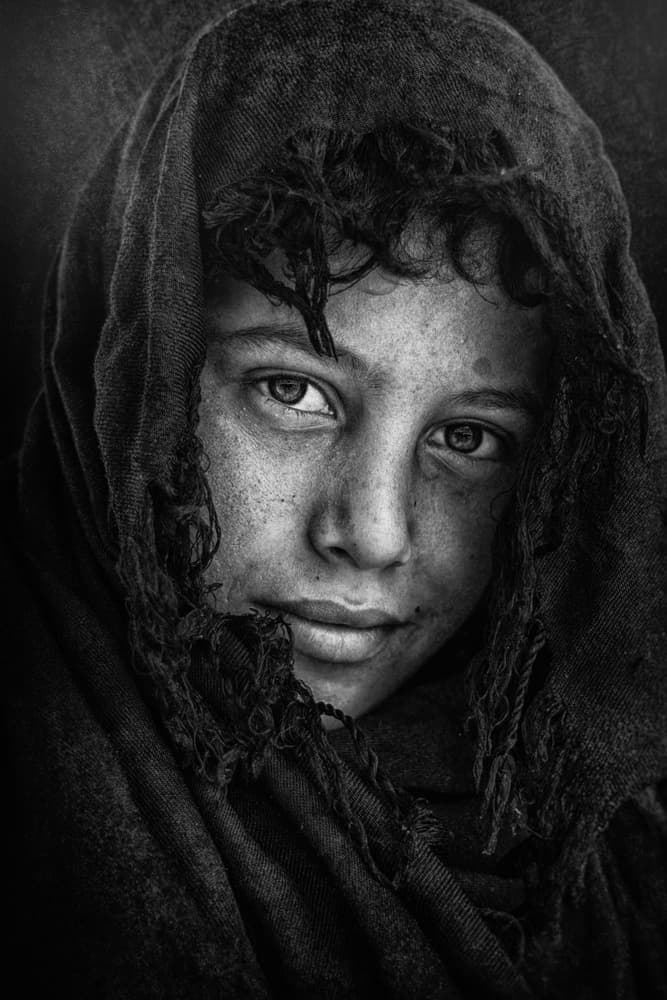 Intense Boy Gaze by Mohammed Sattar — canvas wall art