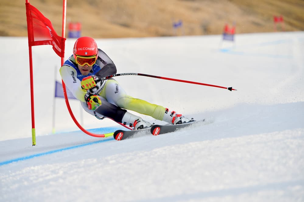 Speed Skier Turn by Maurizio Senoner — canvas wall art