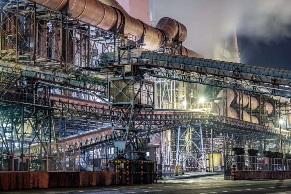 Industrial Night Glow by Kobayashi Tetsurou — canvas wall art