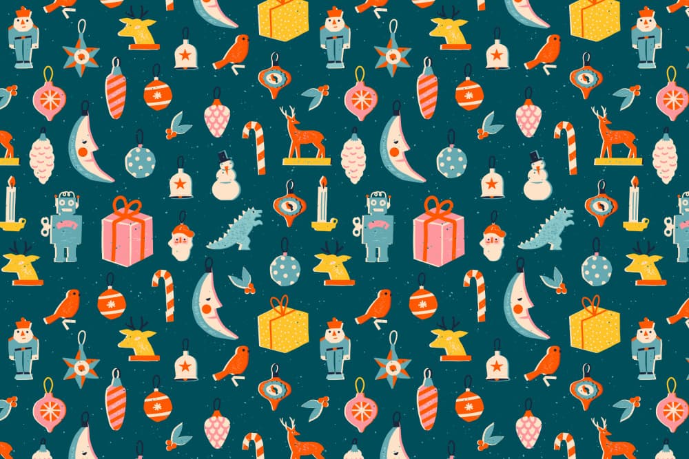 Christmaspatternno23 by Treechild — canvas wall art