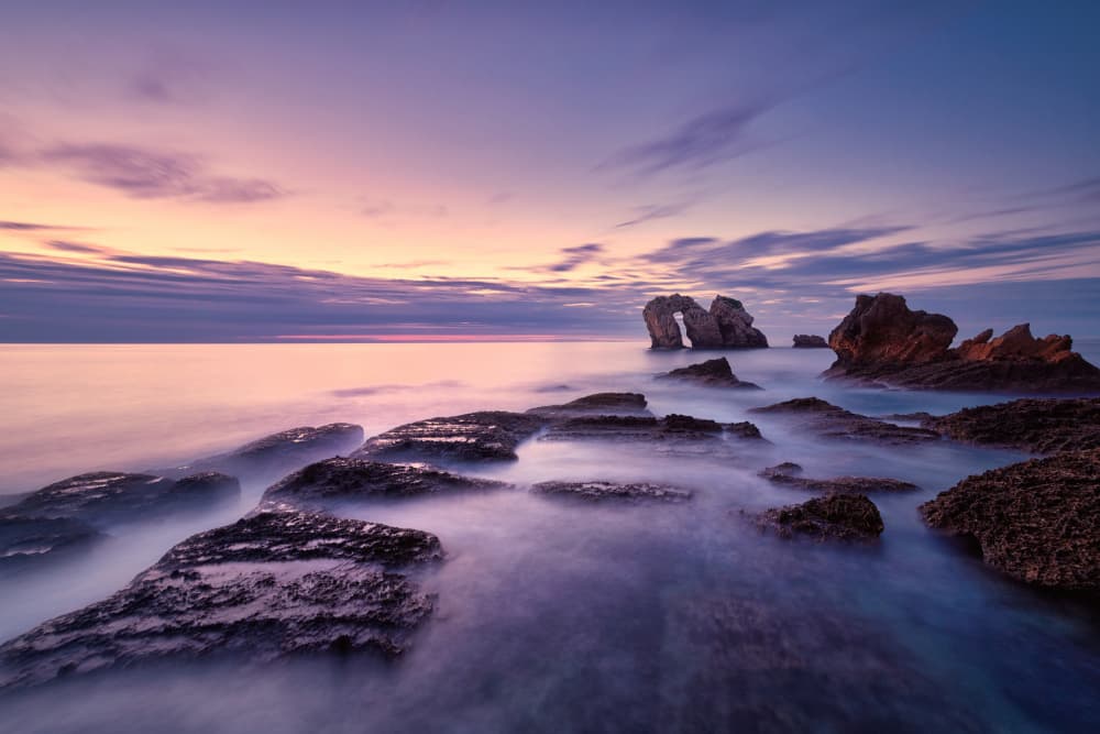 Ethereal Coastal Arch Sunset by Sergio Cameno — canvas wall art
