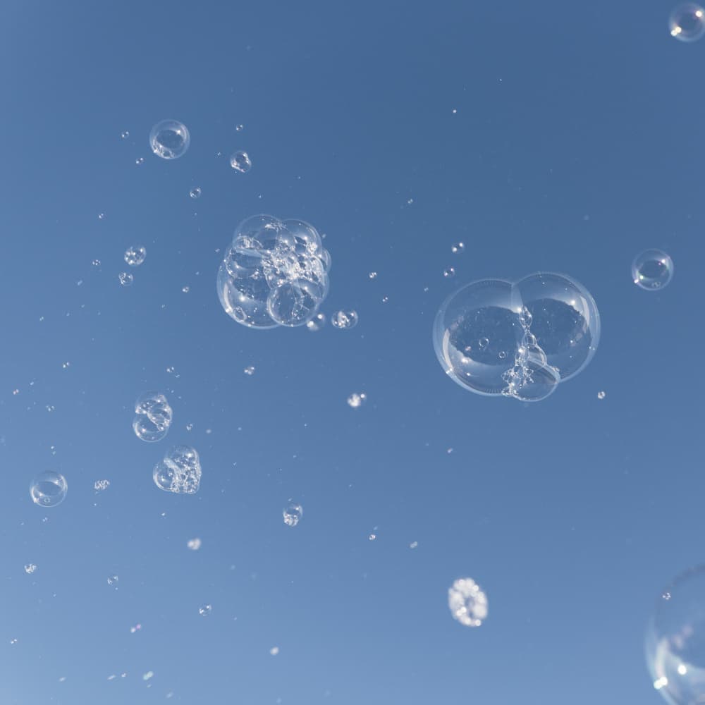 Playful Summer Bubbles by Lynann Colligan — canvas wall art