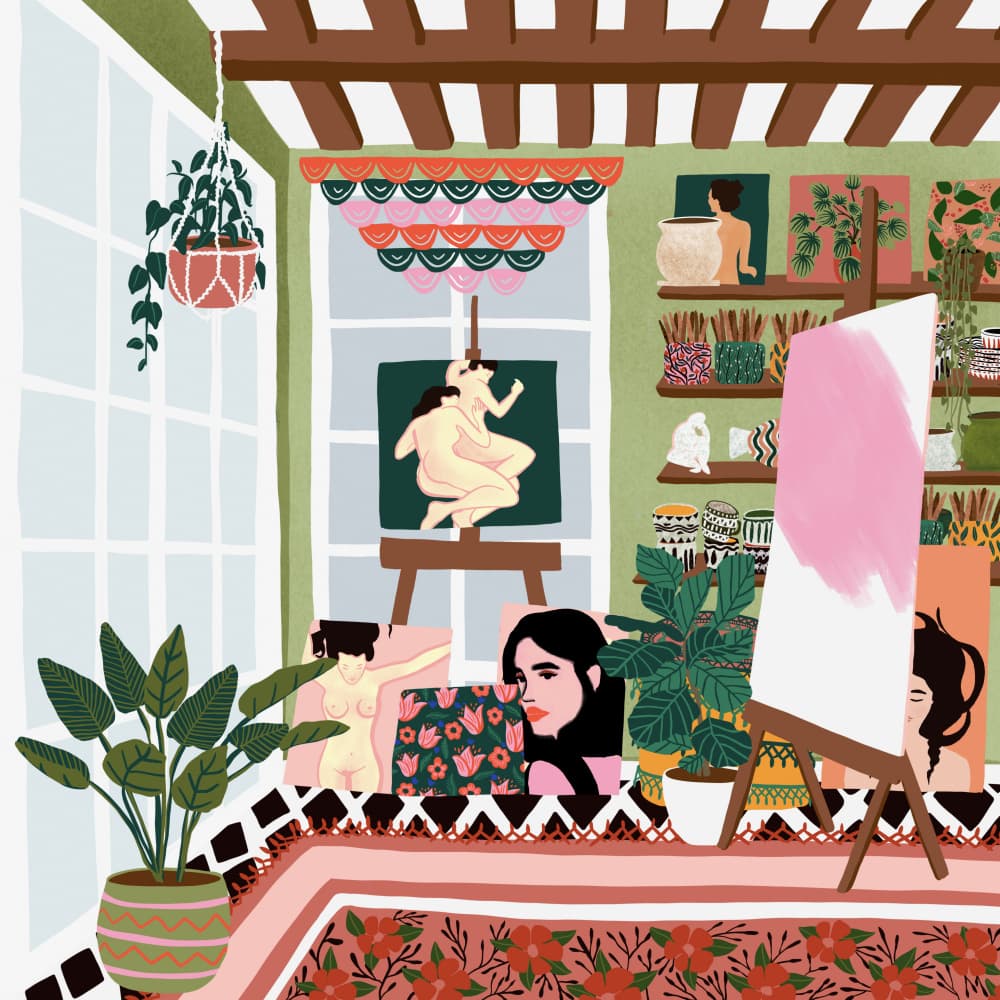 Creative Studio Nudes by Ceyda Alasar — canvas wall art