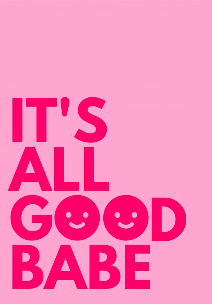 Pink Cheer Vibes by Athene Fritsch — canvas wall art