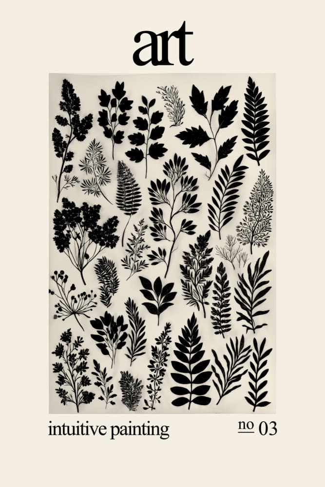 Black Botanical Study by Rafal Kulik — canvas wall art