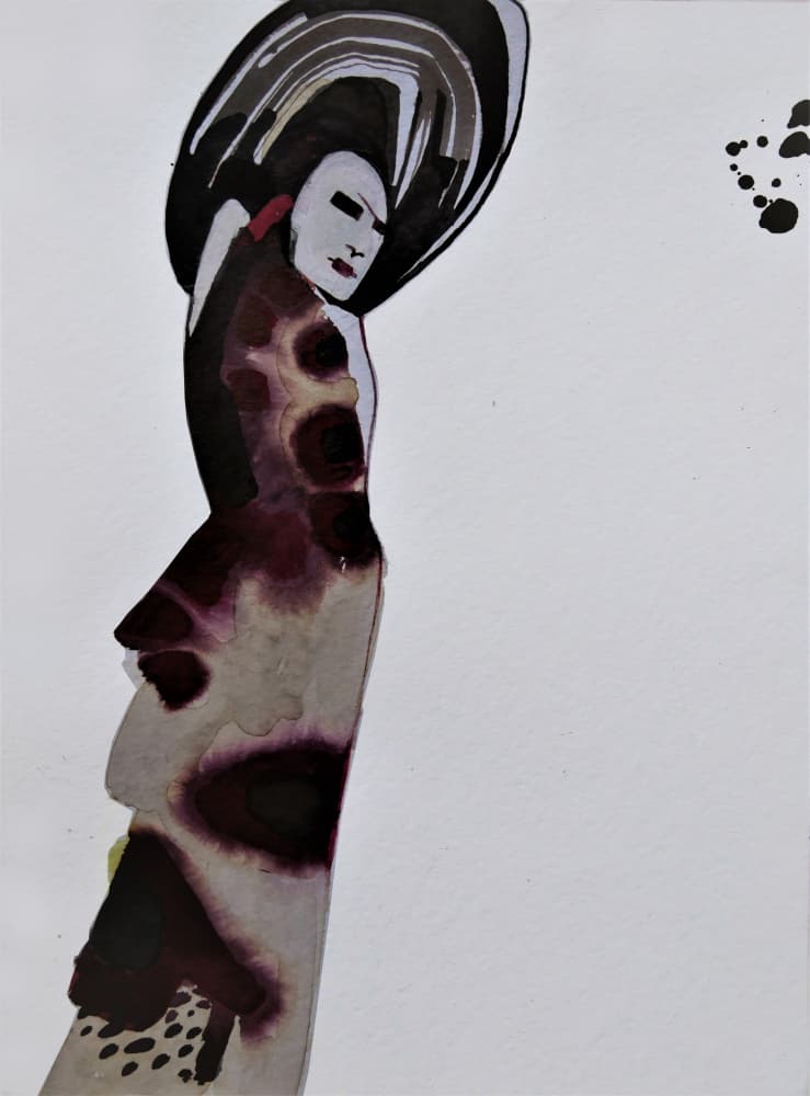 Mysterious Fashion Persona by Doris Schmitz — canvas wall art