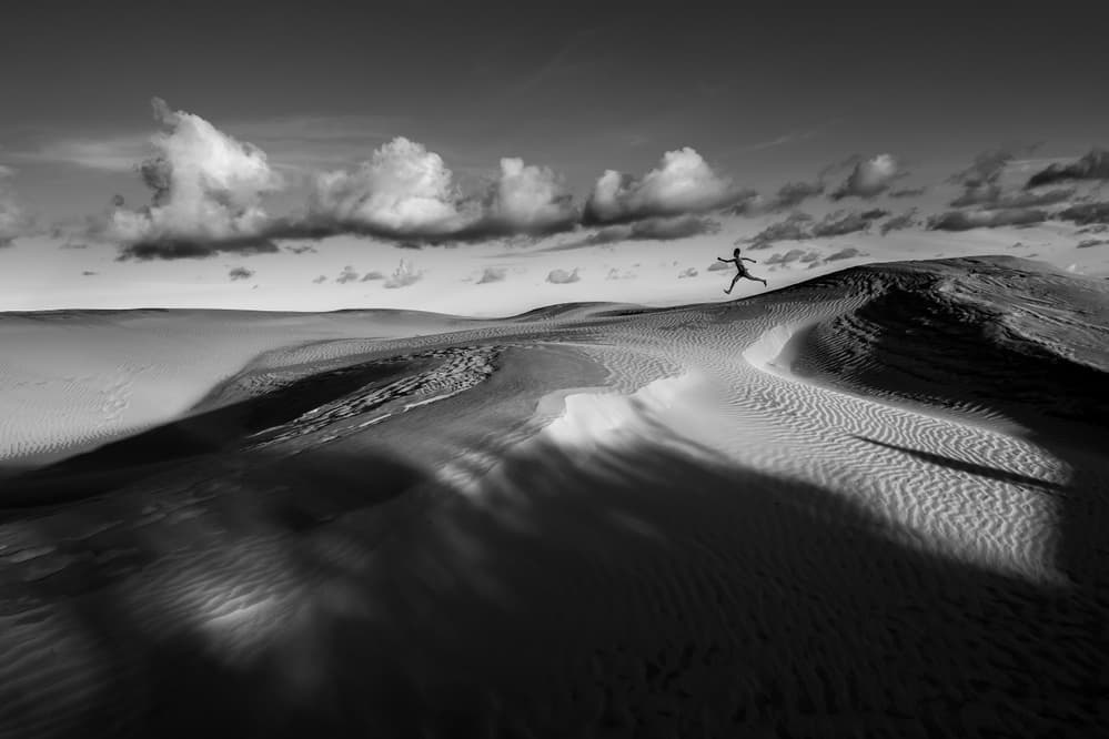 Joyful Desert Jump by Gunarto Song — canvas wall art