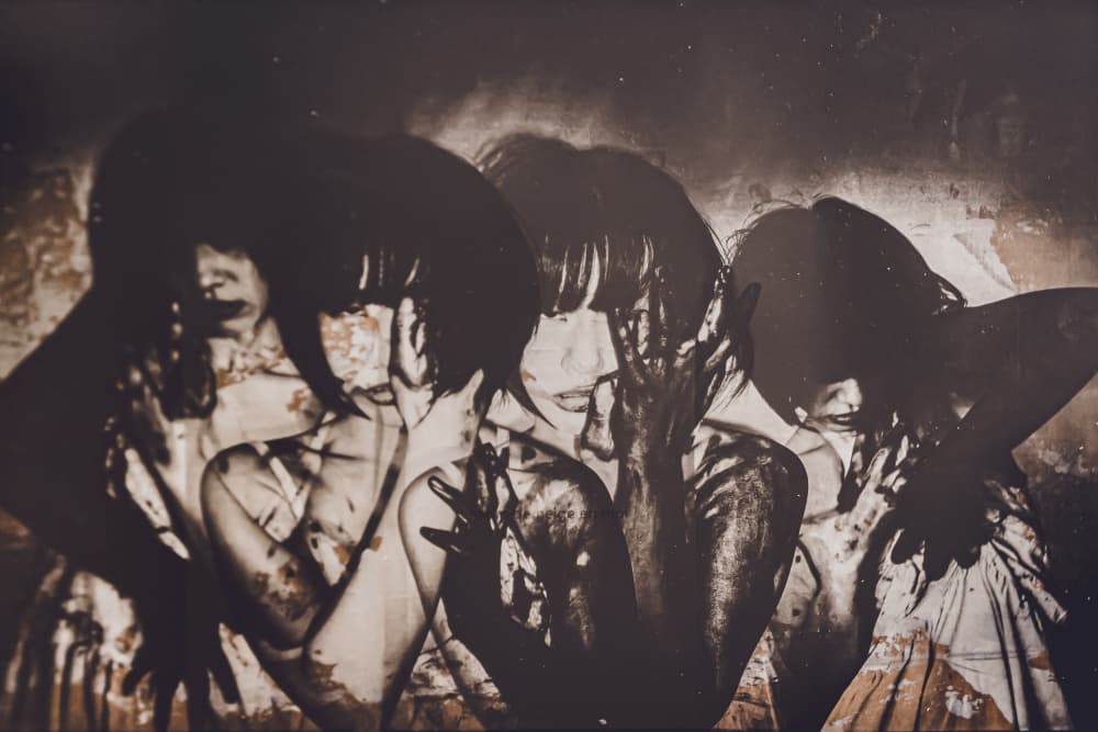 Distressed Gothic Figures by Kurosaki Sangan — canvas wall art