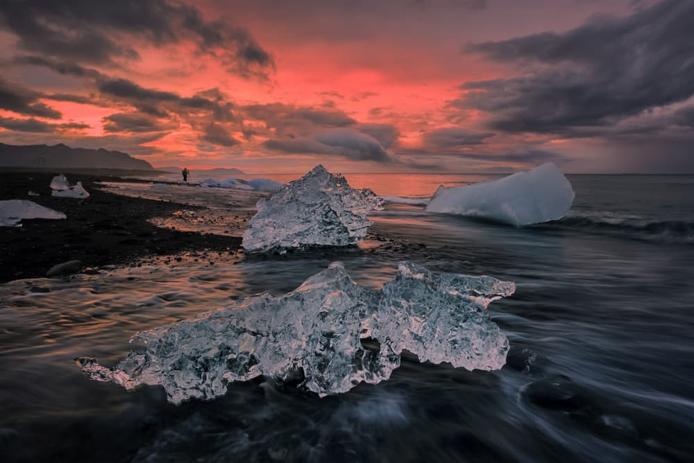 Diamond Beach Sunset by Lydia Jacobs — canvas wall art