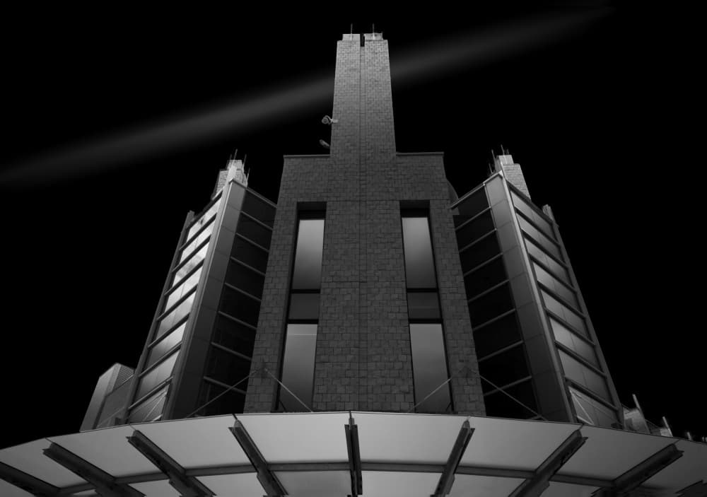 Imposing Modern Building by Yanyan Gong — canvas wall art