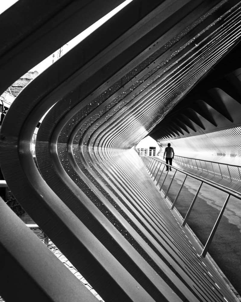 Modern Architectural Path by Sofie Steenhoudt — canvas wall art