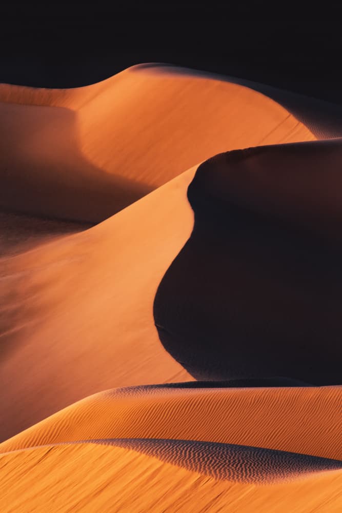 Abstract Desert Curves by Jenny Qiu — canvas wall art
