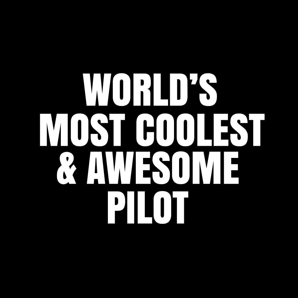World's Most Awesome Pilot by Happie Eagle — canvas wall art