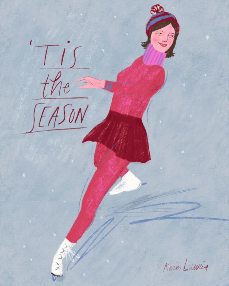 Ice Skating Season by Karin Lauria — canvas wall art