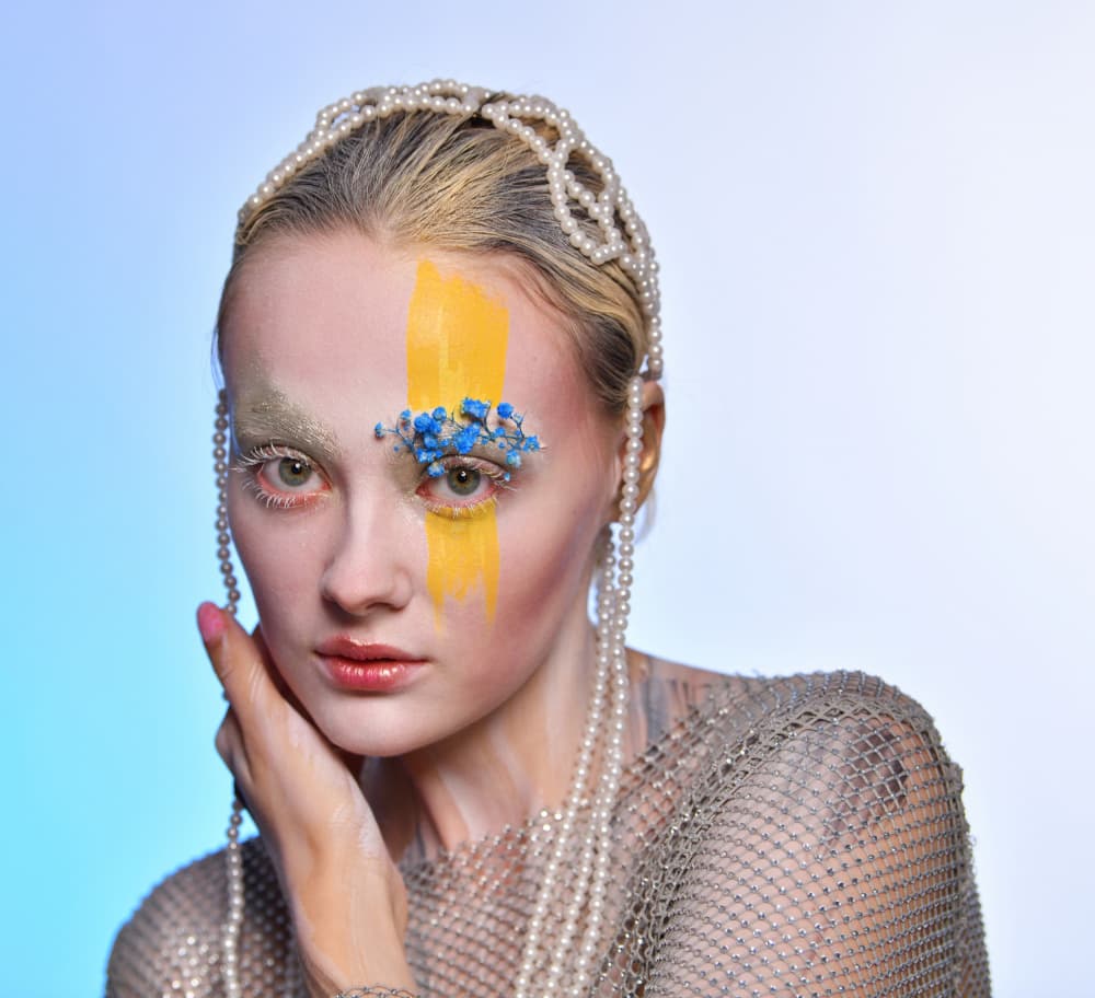 Artistic Pearl Portrait by Yoram GIL — canvas wall art