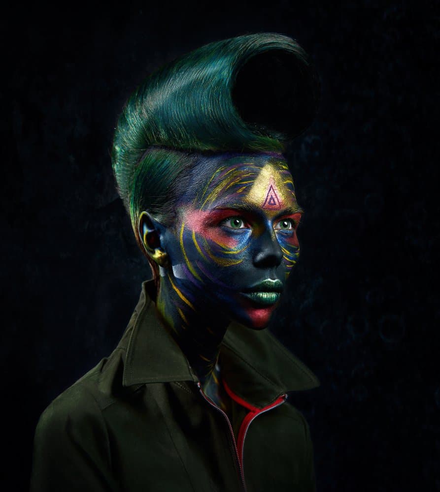 Vibrant Painted Face by Ivan Kovalev — canvas wall art