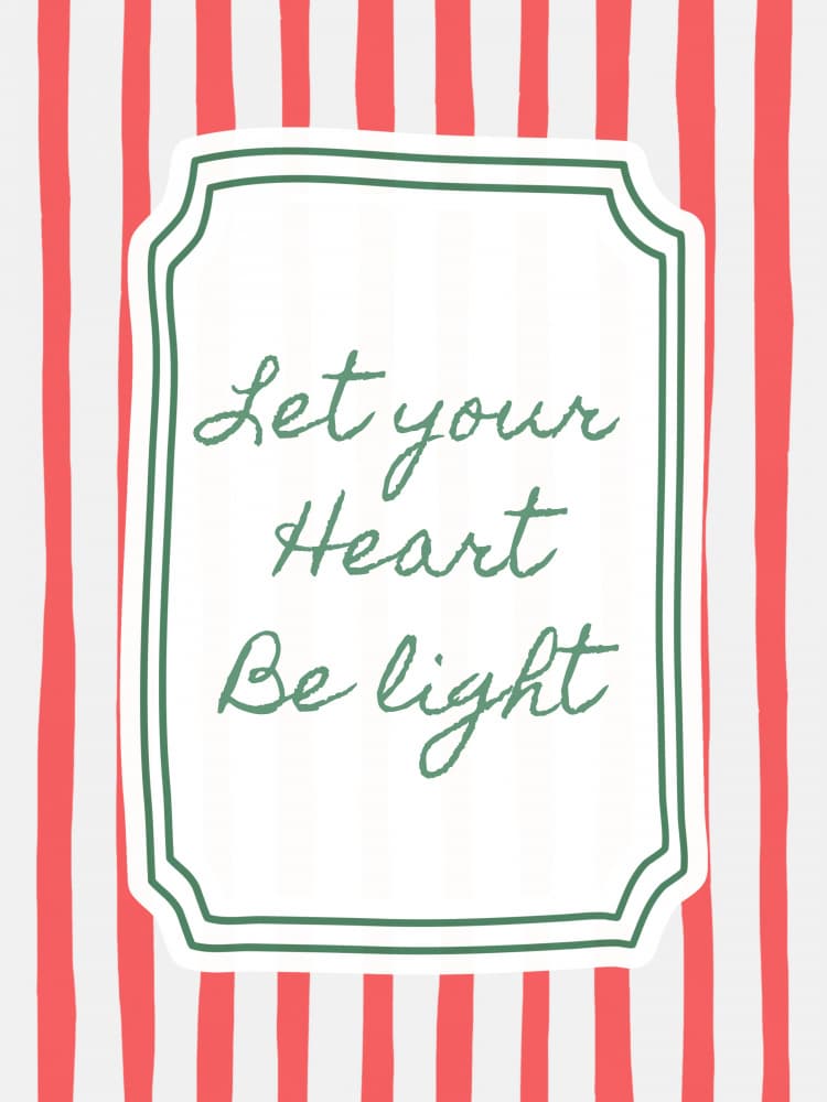 Let Your Heart Be Light by Jolly and Dash — canvas wall art