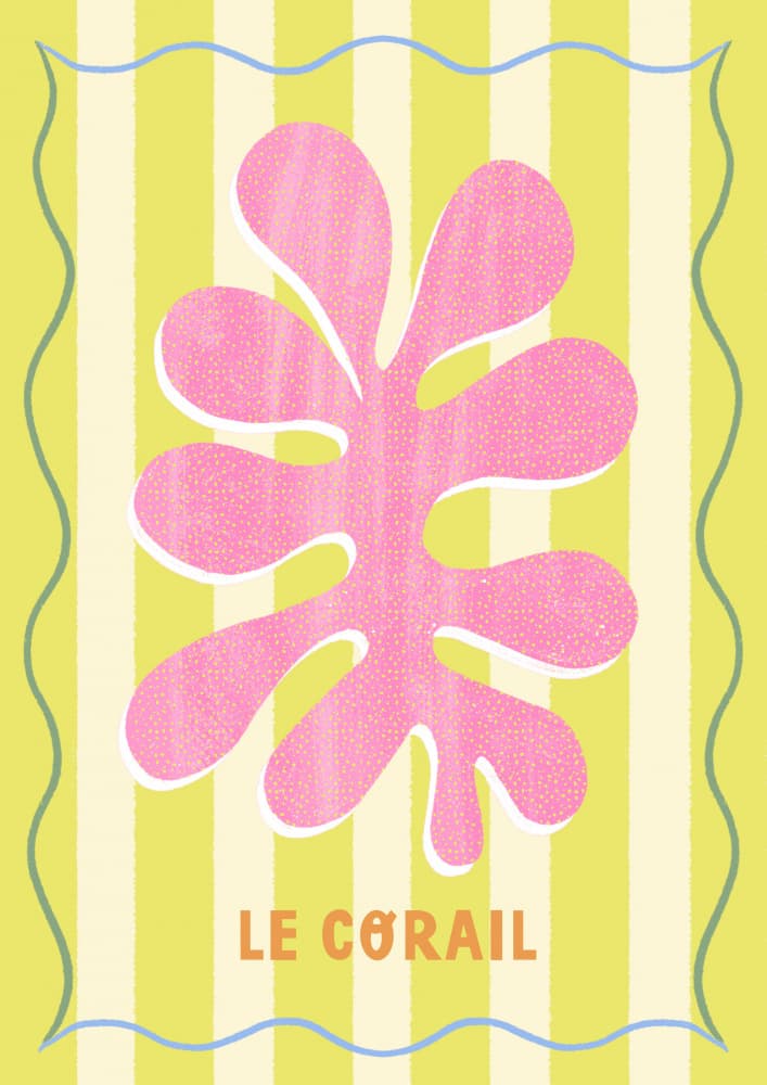 Le Corail Lemon/Cream by Melissa Donne — canvas wall art
