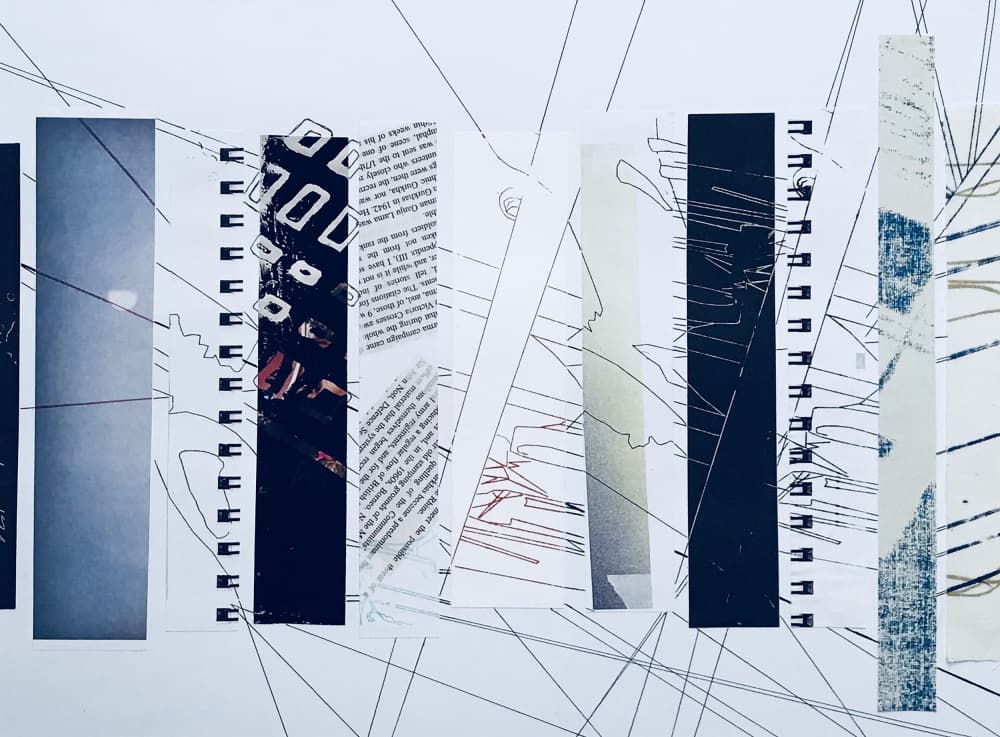 Modern Graphic Collage by kellymariesmith — canvas wall art