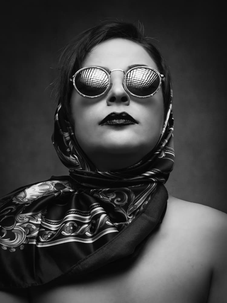 Chic Reflective Gaze by Glamour Studio — canvas wall art