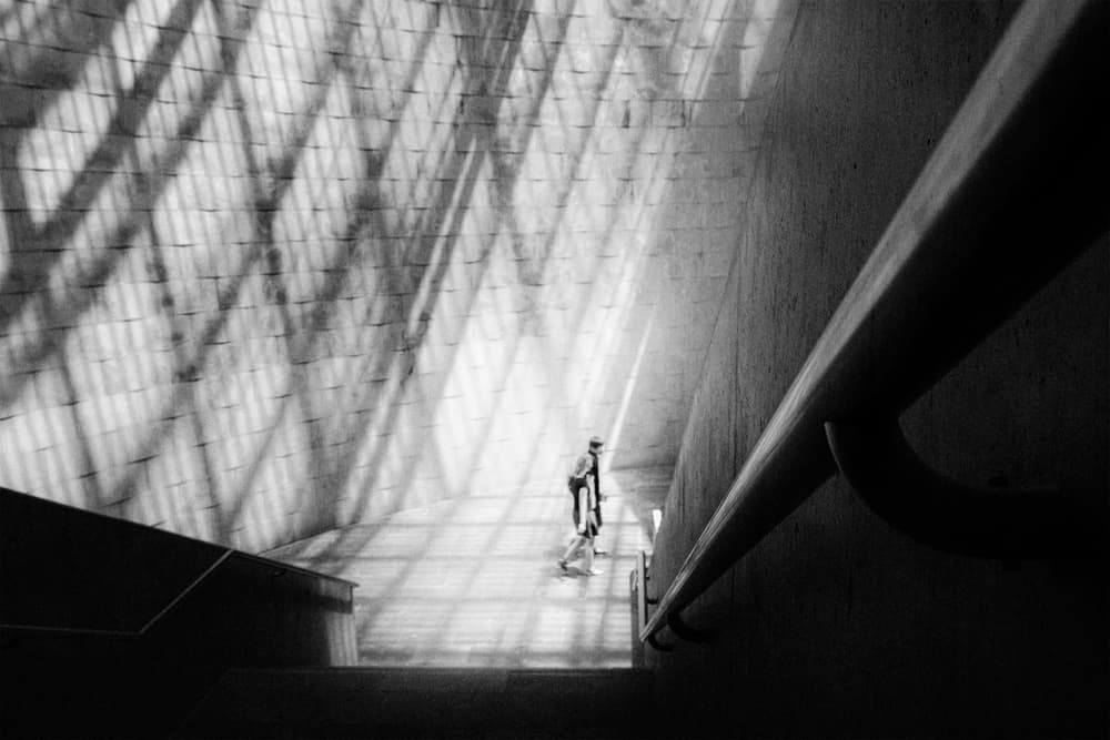 Man In Geometric Light by Laura Mexia — canvas wall art