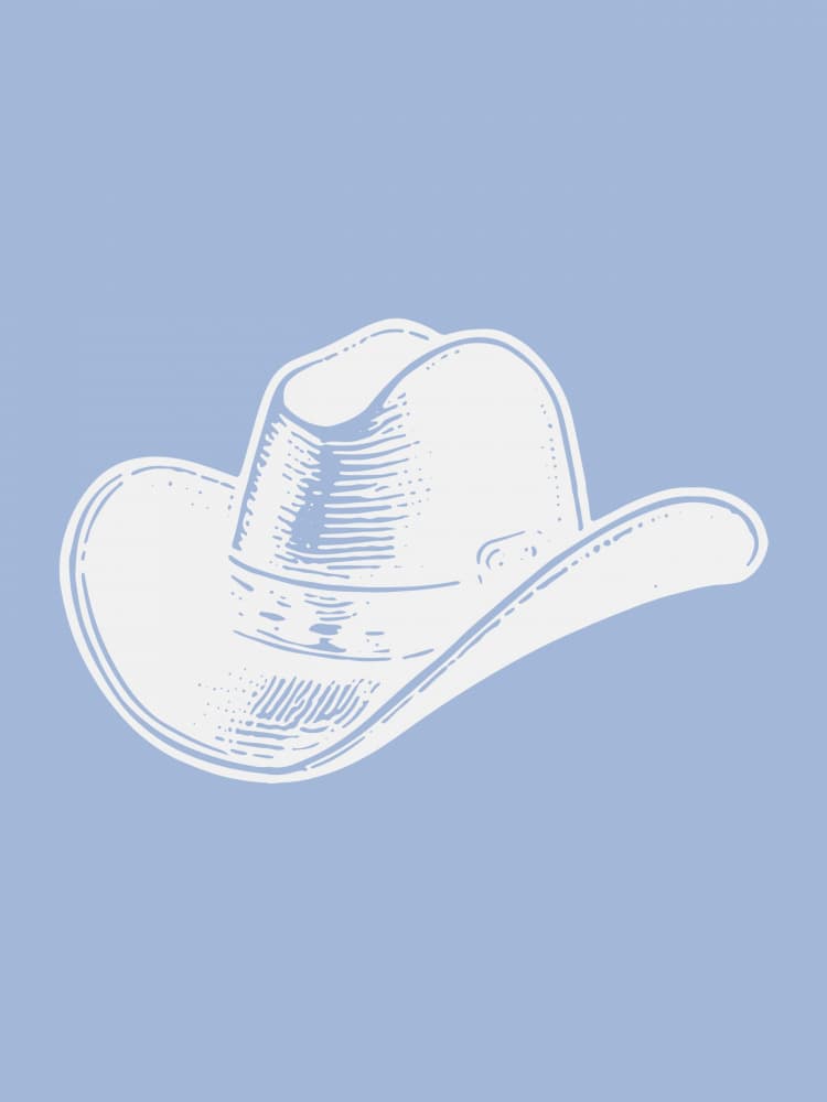 Light Blue Cowboy Hat