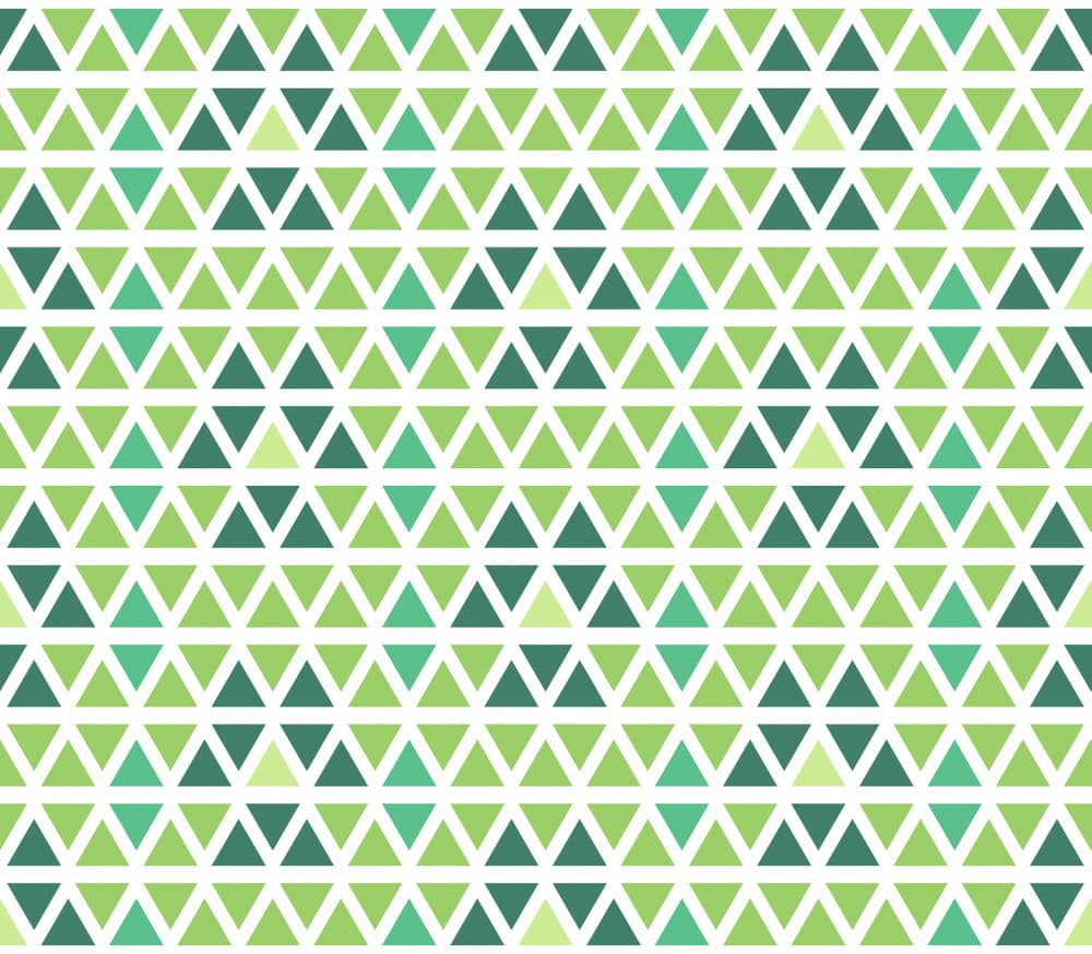Green Triangle Pattern by Marika Barsrsind — canvas wall art