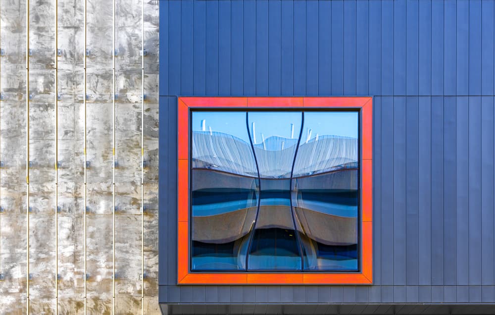 Orange Window Reflection by Wayne Pearson — canvas wall art